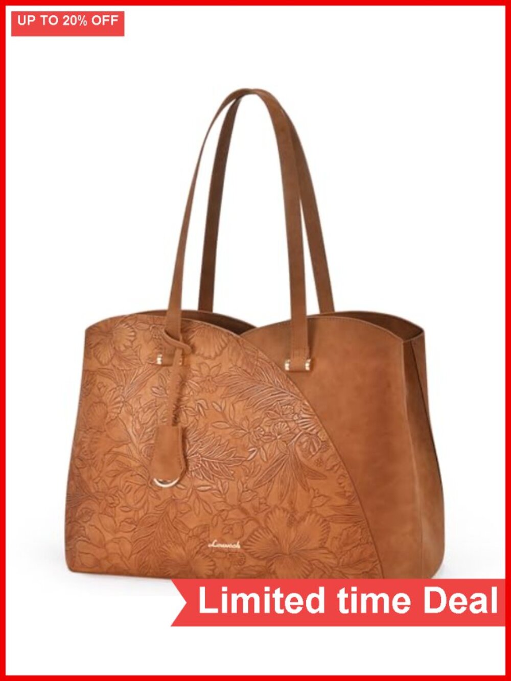 Vintage Leather Work Tote Bag for Women 15.6 Inch Laptop Computer Bag